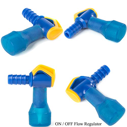 J.CARP Hydration Accessories Kit (7 in 1), Including 4Pcs Bite Valve Replacement Mouthpieces, 2PCS Shutoff Valves, and 1Pc O-Ring for Water Backpack Bladder Reservoir, Compatible with Most Brands