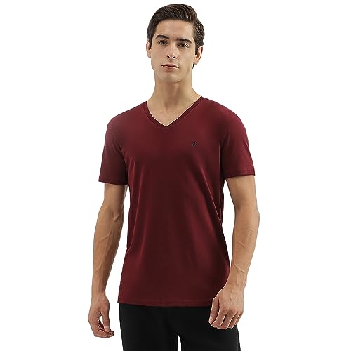 Image of UNITED COLORS OF BENETTON Men's Cotton Solid Regular Fit T-Shirt