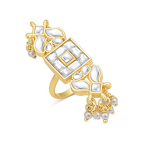 Sukkhi Excellent Gold Plated Kundan Ring for Women (SKR85675) (B0949DXVSB) Amazon Price History, Amazon Price Tracker