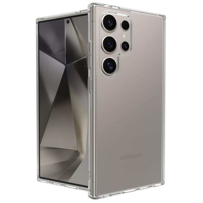 Image of Case Creation New Samsung S24 Ultra Premium Imported 0.3mm Crystal Clear Totu Silicone Transparent Flexible Soft Corner Protection with TPU Slim Back Case Color Cover for S24 Ultra