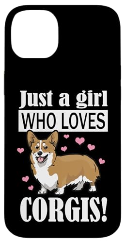 Womens Kids Funny Just A Girl Who Loves Corgis Dog Lover �X�}�z�P�[�X iPhone 14 Plus �p
