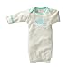 Babysoy Illustrated Organic Bundler Newborn Gown (0-3 Months, Octopus)