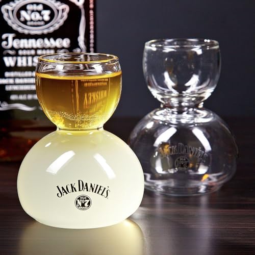 HomeWetBar Jager Bomb Shot Glasses, Set of 2 (Personalized) (Whiskey)