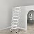 Wall Mounted Attic Ladder, Indoor Attic Stairs Pull Down System, Metal Telescoping Step Ladders, Telescopic attic Ladder, Loft Extension Steps Staircase for Garage
