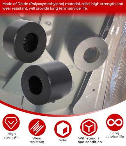 Image of Lifting Jack Pad Front & Rear Jack Pad Kit for Dodge Challenger Charger Magnum HellCat 300 2008-2016 Lift Pads Jack Stands Pucks (Front and Rear, Delrin Material)