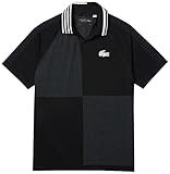 donde comprar polos lacoste baratos Camisa cuello Bord-Cotes Ma Lacoste Sport DH6930 Camisa cuello Bord-Cotes Ma, Noir/Blanc, S para Hombre