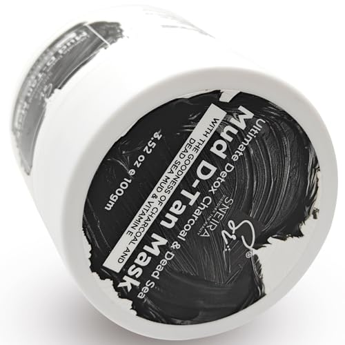 Image of Mud D-Tan Mask100g(Pack of 2) Ultimate Detox Charcoal & Dead Sea Minerals for Clearer Skin | Deep Cleansing, Brightening, and Revitalizing Face Mask