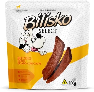 Bilisko Petisco Bifinho Sabor Fígado Com Couve Para Cães - 800G