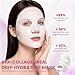 MIXAROLA Collagen Glow Up Mask 2.0, Bio Collagen Face Mask for Firming Skin, Deep Hydration, Wrinkle & Pore Reduction(4 Count (Pack of 1))