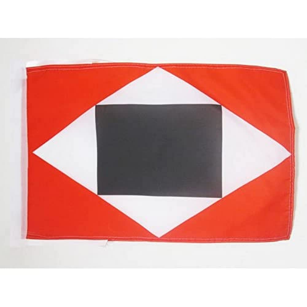 AZ FLAG - Venezuela War to Death Flag - 18'' x 12'' - 100% Polyester venezuelan Small Banner with Two Cords - Fade Resistant - Vivid Colors - 18x12 in - 45x30 Cm