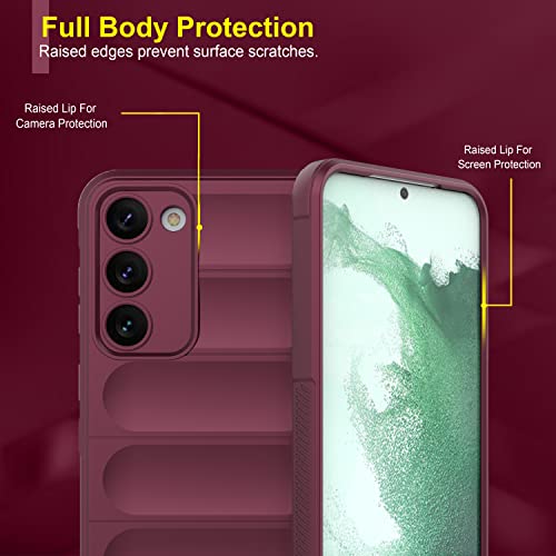 Image of Amazon Brand - Solimo Mobile Cover for Samsung Galaxy S23 Plus (Silicone Plum)