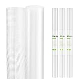 3 Rollen Regaleinlagen 45x150cm, Ruboka Schubladenmatte rutschfeste Nicht klebende waschbare wasserdichte Kühlschrankeinlagen, Eva DIY Schubladenmatte Schrankeinlage