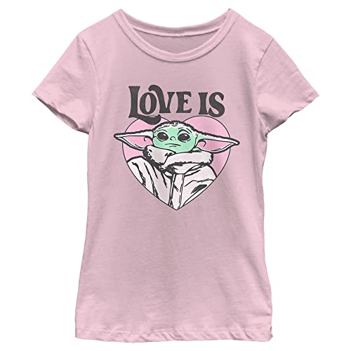 Image of The Mandalorian Girl's Star Wars Love is Grogu T-Shirt