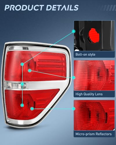 Image of Nilight Taillight Assembly for 2009-2014 Ford F150 Passenger side