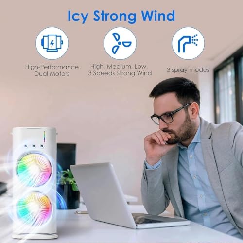 Amazplus Mini Portable Desktop Cooler with Remote - Image 7