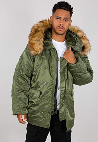 Alpha Industries N3B Winterjacke für Herren Sage-Green