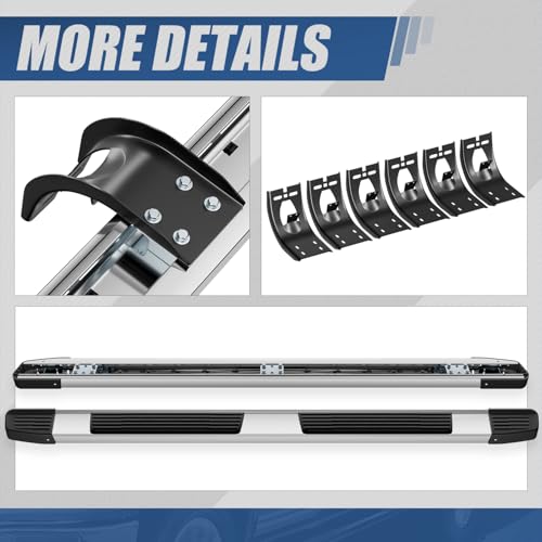 Estribos laterales de acero inoxidable para Dodge Ram miniatura 6