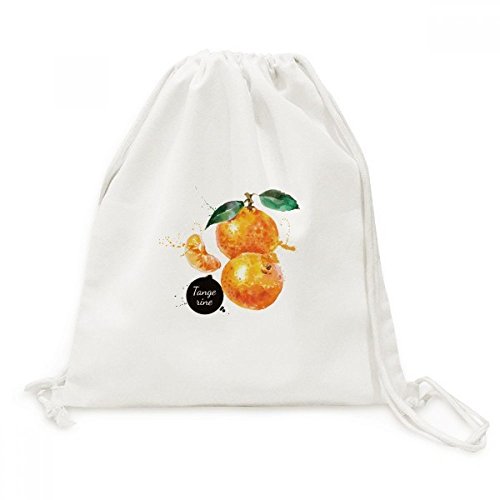 Sac cordon mandarine DIYthinker en toile imprimée pour un style haut de gamme en voyage