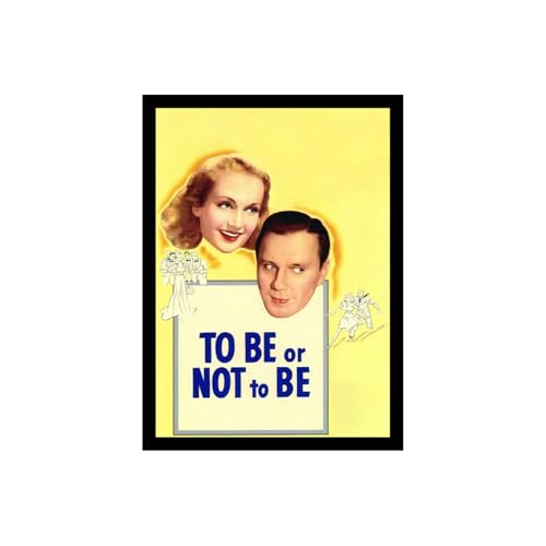 Image of BLINKART To Be Or Not To Be (1942) Movie Poster Frame 8x12 Inch | Premium 300 GSM Paper Wall Print | Vintage Film Artwork for Home, Bedroom, Living Room, Office | Framed Photo Decor