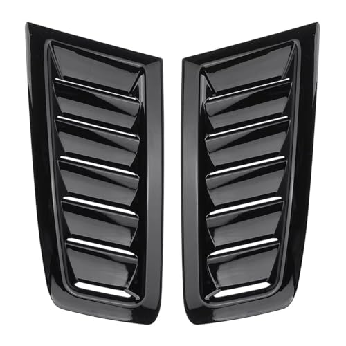 Grille de capot pour BMW E39 E46 E90 E92 - Double ouïe d'aération noir brillant