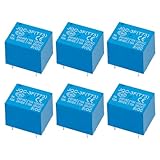 Weasch 6Pcs PCB Power Relay JQC-3F(T73), DC 5V Coil, 7A 240VAC, SPDT, 5 Pins (6)