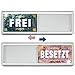 PSLER FREI - BESETZT Schild Toilette Frei Besetzt Schiebeschilder Magneten Mit Schieber Vacant Occupied Sign for Bathroom Door Klebeschild Schilder mit Schiebefunktion Universal