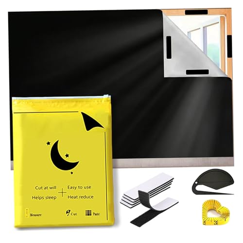 La Mejor comparativa de Black out persianas comprados en linea. 32 Persianas de apagón portátiles 79 x 57 Pulgadas Blackout Las persianas se adhieren con Cinta de medición y Cortador sin persianas de Ventana de perforación para vivero de...