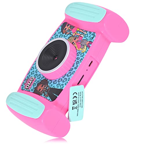 Image of First Trends LOL Surprise OMG Interactive Camera for Kids, Fun Rechargeable Camera for Children with Video, 4 x Zoom Camera, MP3 Player, Cool Games & More- SD Card Included (OMGC3000) (Pink /Blue)