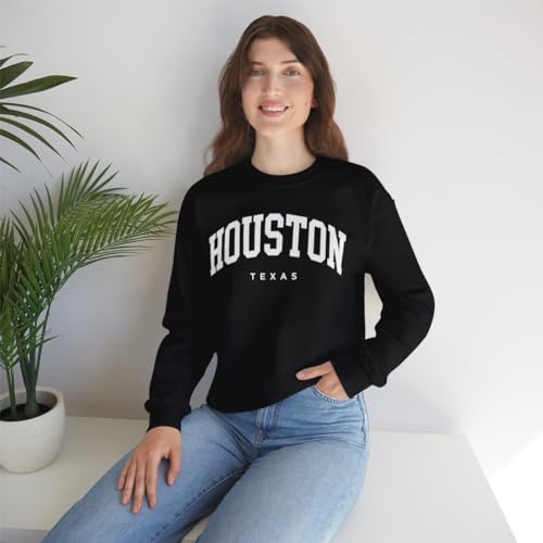 Houston Texas Adult Unisex Crewneck Sweatshirt2