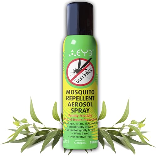 THEYE Continuous Aerosol Insect Mosquito Repellent Spray 150ml Natural PMD DEET-Free Protection