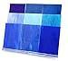 Lanyani（10 Sheets）Blue Variety Stained Glass Sheets 4 x 6 inch Opal Art Glass Pack Tiffany Glass, Mixed Textures