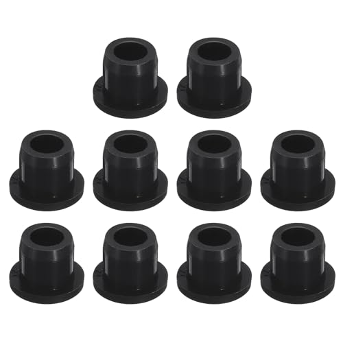 Image of uxcell 10 Pcs Black Plug Holes, Waterproof Rubber Button Plug for 12mm / 0.47 inch Hole