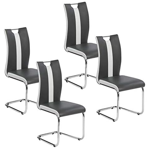 Chaises PIA Grises et Blanches IDMarket Cover