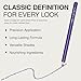 Palladio Wooden Eyeliner Pencil, Thin Pencil Shape, Easy Application, Firm yet Smooth Formula, Perfectly Outlined Eyes, Contour and Line, Long Lasting, Rich Pigment, Electric Purple