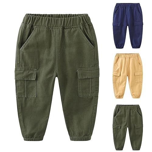 Betadog Girls Fleece Lined Sweatpants Boy's Cotton Camouflage Sweatpants Sports Pants for Children Girls Trouser