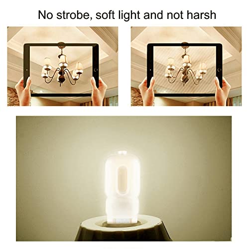 Sriomny G9 Led Bulb 10 Pack, 2W （20W Halogen Equivalent）, G9 Natural White 4000K, Milky White Cover, G9 Bi-Pin Base, 360 ° Beam Angle Bulb, Non-Dimmable For Home Lighting,Ac120V #TOP4