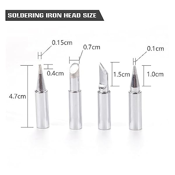 Lödning kit 100W/200WDigital elektriskt lödkolvsats, temperaturjusterbar, keramisk värmesvetslödning med 4 spetsar, svetsverktyg (Size : 1, Color : 100W)