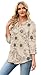3/4 Length Sleeve Womens Tops for Teachers Boho Tops Blouses Dressy Casual Early Fall Fashion Must Haves 2025 Summer Outfits Women's Clothing Trendy Fall Clothes Outfits Beige Floral L