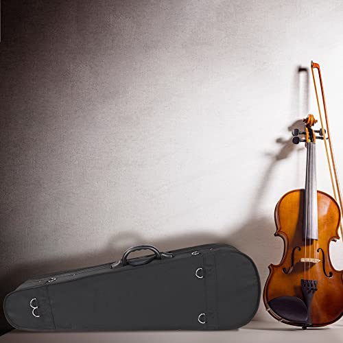 ADM 4/4 Full Size Violin Hard Case Basic Professional Triangular Shape Backpack, Super Light Suspension, Black - Thumbnail 2