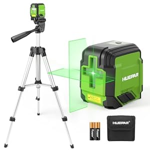 Laser Level with Tripod, HUEPAR 98F...