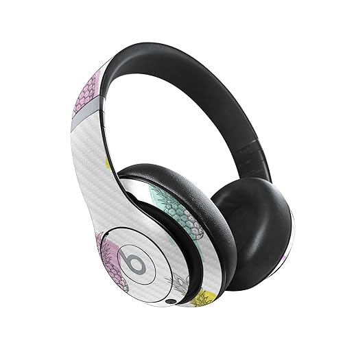 Image of MightySkins Carbon Fiber Skin Compatible with Beats Studio Pro - Funky Pineapples | Protective, Durable Textured Carbon Fiber Finish | Easy to Apply