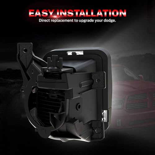 Feux de brouillard LED Ram 1500 2014 2015 2016 noir driving bumper - 4