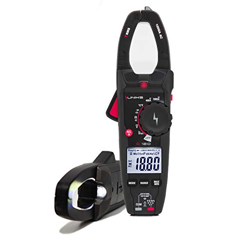 pinza amperometrica uniks C120 TRMS, AC/DC 1000A, voltmetro AC/DC 600V cat.IV, 1000V cat.III
