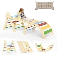 7-in-1 Pikler Triangle Wooden Montessori Climbing Set for Kids only .17: eDeal Info