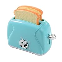 Constructive Playthings Kids Play Toaster with Bread for Imaginative Play, Kitchen Appliances Learning Toy for Children Ages 3+