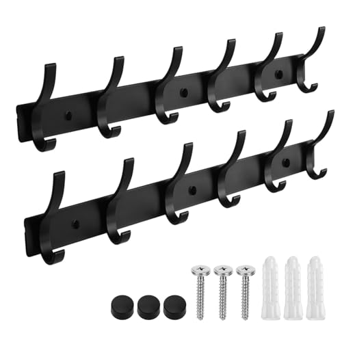 Perchero de pared paquete de 2 ganchos