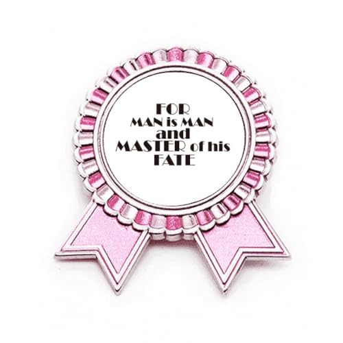 Broche For Man Is Man Rose M en métal : un bijou de créateur aux finitions soignées