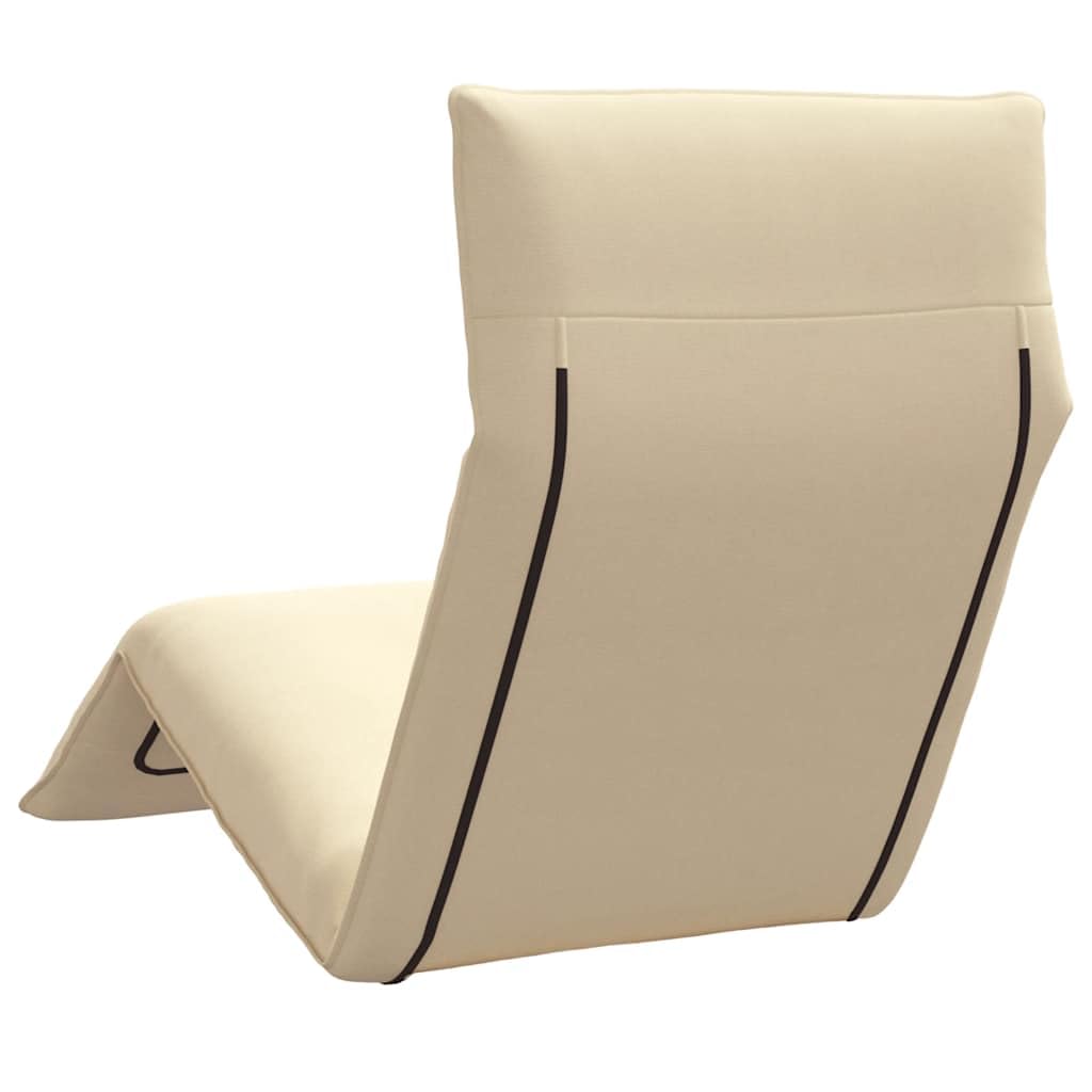 vidaXL Sonnenliege Klappbar Beige 175x54x8,5 cm Oxford-Gewebe, Sonnenbett, Liege, Bodenstuhl, Liegestuhl, Chaiselongue, Bodensessel, Relaxsessel