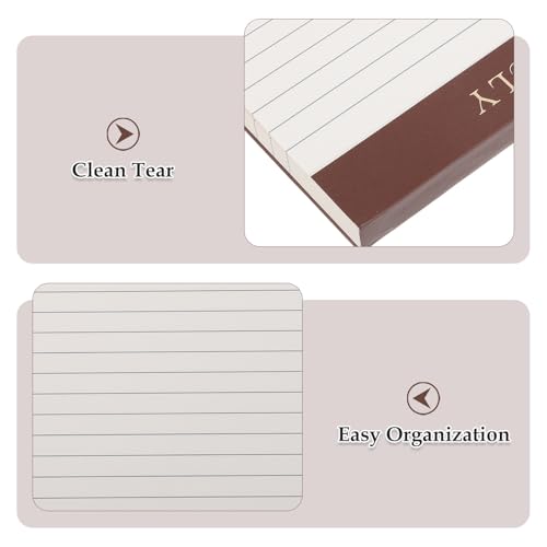 Bloc-notes anti-bavures Lot de 2 supports en papier adhésif pour éviter les pertes de notes