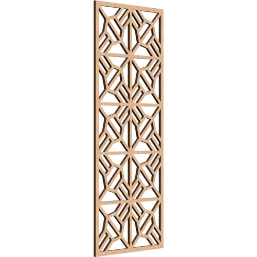 Image of Auburn Decorative Pierced Fretwork Wood Wall Panels, 15 3 /8 inchW x 39 3 /8 inchH x 3 /8 inchT, Hickory